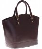 GEANȚĂ DIN PIELE shopper bag Genuine Leather ciocolatiu 11A